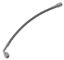 4an PTFE Hose Assembly Str x 90-Deg 10in Long