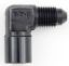 #4 Male x 1/8 FPT 90 Deg Gauge Adapter Inline