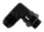 #10 x 7/8-14 90 Deg Swivel Adapter Black