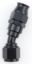 Hose Fitting #6 30 Deg PTFE Black