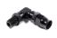 Hose Fitting #6 90 Deg to 1/4npt PTFE Black
