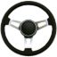 Classic Steering Wheel Black Leather