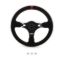 13in Red Stripe Race Steering Wheel Suede