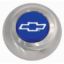 Stainless Steel Button - Blue Bowtie