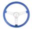 Steering Wheel Mtl Flake Blue/Spoke Chrm 13.5