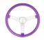 Steering Wheel Mtl Flake Purple/Spoke Chrm 15