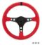Ultrasuede Steering Wheel Race Red
