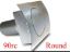 Round Fuel Door  Curved Surfaces