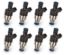 160 LB/HR Fuel Injectors 8pk Low Impedance