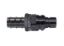 6AN Straight Push Lock Valved Quick Connect BLK