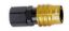 8AN Straight FM Thread Valved Quick Connect BLK