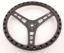 14in Dished Steering Wheel Black