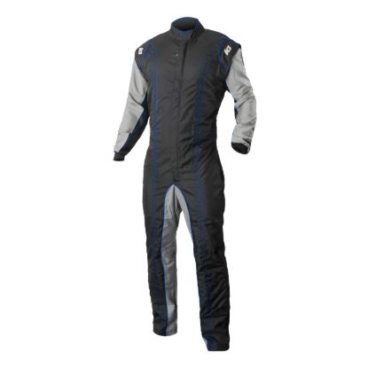 Suit Karting GK2 Adult Large Black/Blue