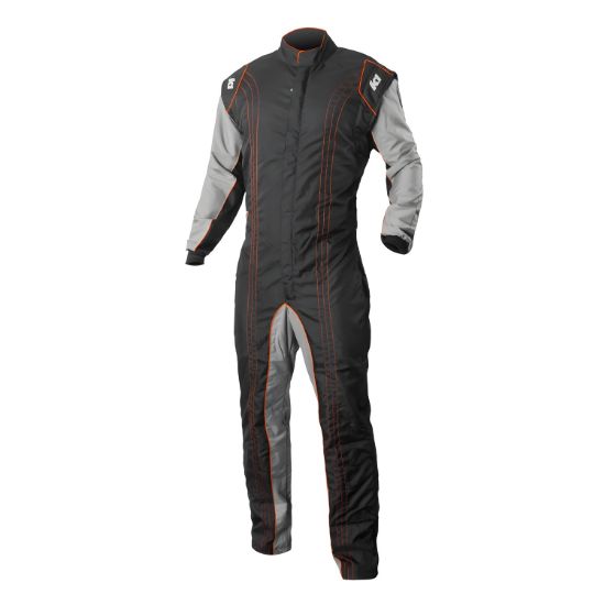 Suit Karting GK2 Adult Large Black/Orange