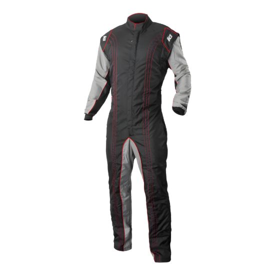 Suit Karting GK2 Adult Large Black/Red