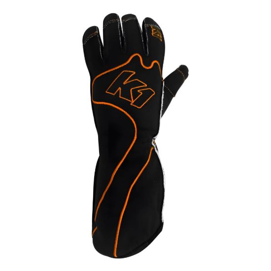 Gloves Karting RS1 Youth 2X-Small Black/Orange