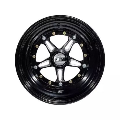 Wheel Direct Mnt 15 x 8 3in BS Black
