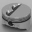 SBC Flat Top Piston Set 4.155 Bore -7cc