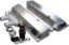 SBC Fab Valve Cover Set Dual Crossover Breather