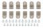 3/8in Stainless Steel Single Line Clamps 12Pk