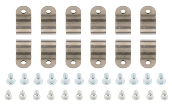 1/2in Stainless Steel Single Line Clamps 12Pk