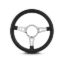 Steering Wheel Mark 4 GT Polished w/Black Wrap