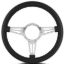 Steering Wheel Mark 4 Do uble Slot Pol. w/Blk Wra