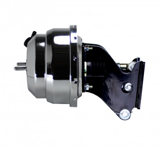 8in Dual Power Booster With Bracket Chrome