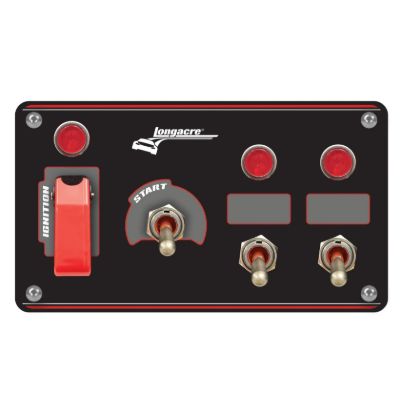 Ignition Panel Black w/2 Acc. and Pilot Light