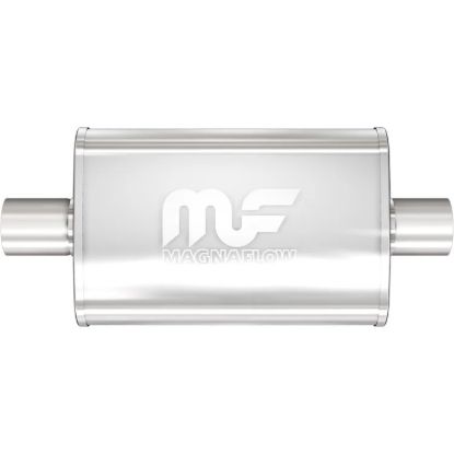 Stainless Muffler 3in Center In/Out