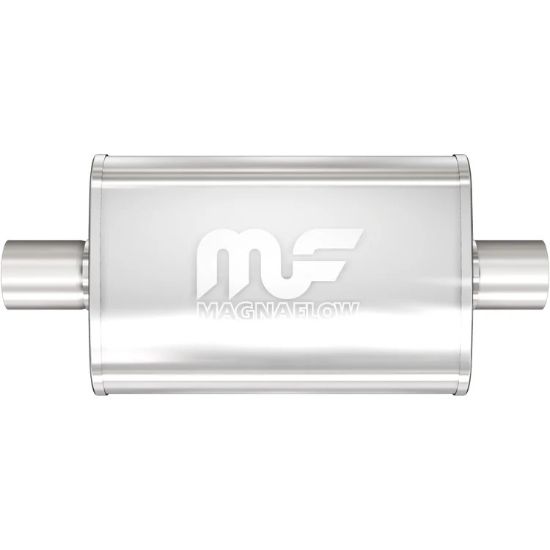 Stainless Muffler 3in Center In/Out