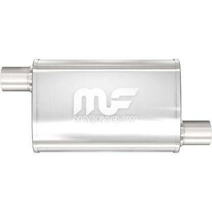 Stainless Muffler 2.5in Offset In/Out