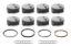 SBC FT PowerPak Piston Set 4.040 Bore -4.1cc