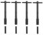 Valve Cover Wing Nut 4pk Black