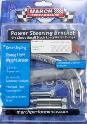 Power Steering Bracket SBC Chrome