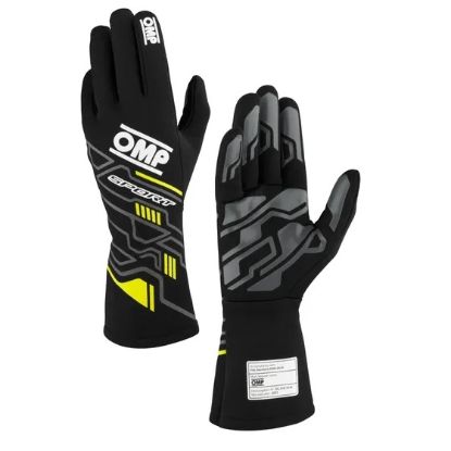SPORT GLOVES FIA 8856-20 18 MY2025 BLACK / FLUO Y
