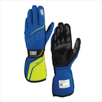 TECNICA GLOVES FIA 8856- 2018 BLUE / YELLOW SZ. X