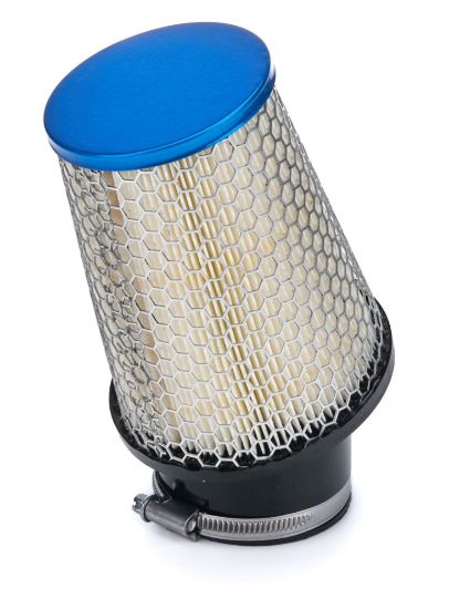 Filter Air Kart 2.437in Inlet 5in 20 Deg Blue