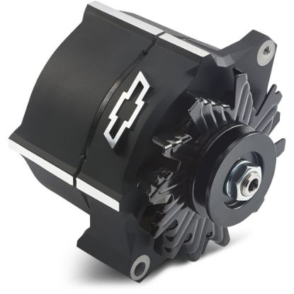 Alternator Raised Bowtie Emblem Black Crinkle
