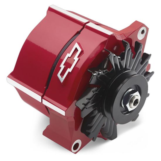 Alternator Raised Bowtie Emblem Red