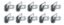 Alum Line Clamps 1/4in 10pk