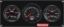 Redline 2-1 Gauge Panel OP/WT w/Recall Tach