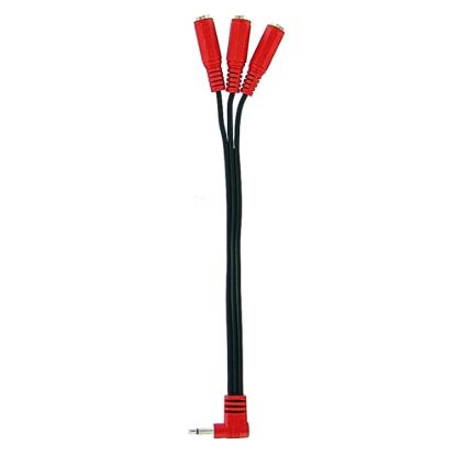 Splitter 1/8in Male to 1/8in Triple Female