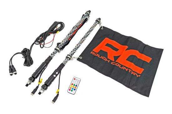 LED Light Whip Kit 2ft Multi-Color Pair