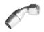 6AN 60Deg FM Hose End Aluminum Clear