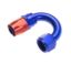 8AN 180Deg FM Hose End Swivel Seal Red/Blue