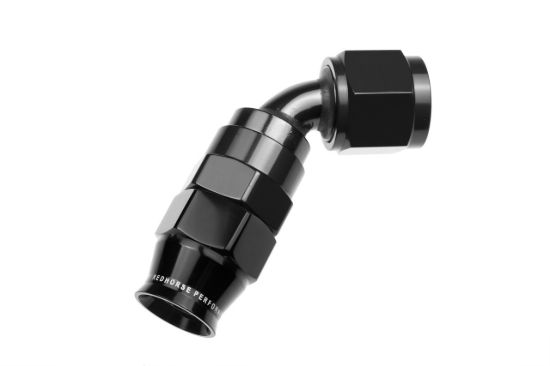 8AN 60 Degree PTFE Reusable Hose End Black