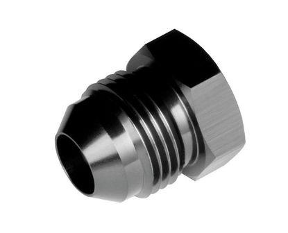8AN Flare Plug 1/pkg Black