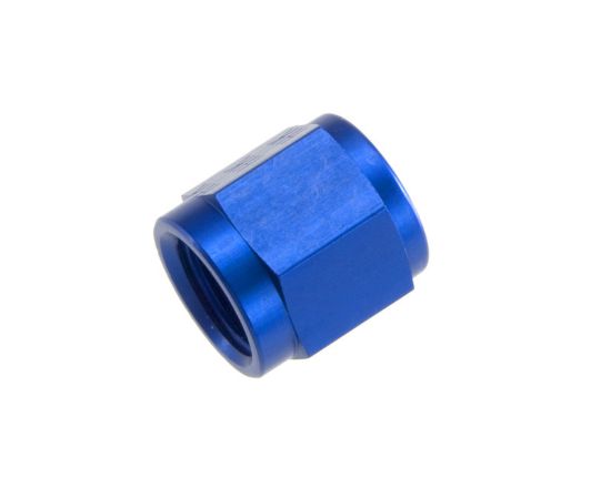 3AN Aluminum Tube Nuts 3/8in x 24 Blue 6/pkg