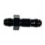 8AN Bulkhead Adapter Straight Male Male Black
